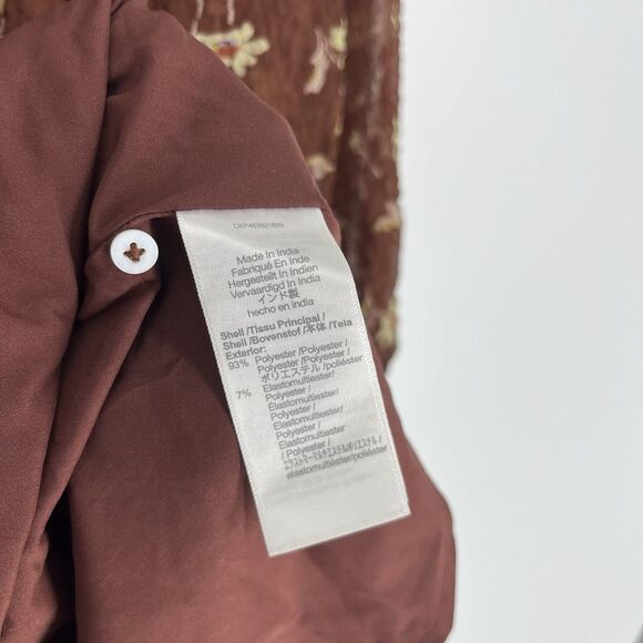 Madewell Norma Rae Dress Size Small Floral Print Long Sleeve Mini Cottagecore - Picture 8 of 10